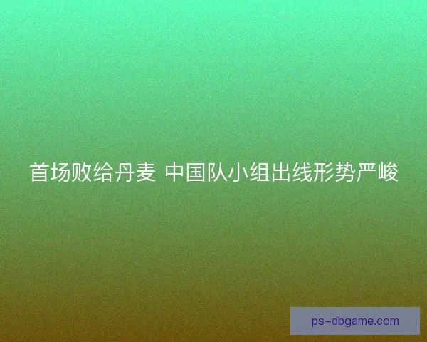 首场败给丹麦 中国队小组出线形势严峻 首场败给丹麦 中国队小组出线形势严峻